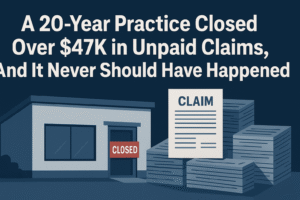 A 20-Year Practice Closed Over $47K in Unpaid Claims, And It Never Should Have Happened